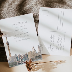 TORONTO Save the Date Vorlage, Toronto Postkarte Sparen Sie das Datum, Kanada Hochzeit Sparen Sie das Datum Sofort-Download, Zielland Hochzeit