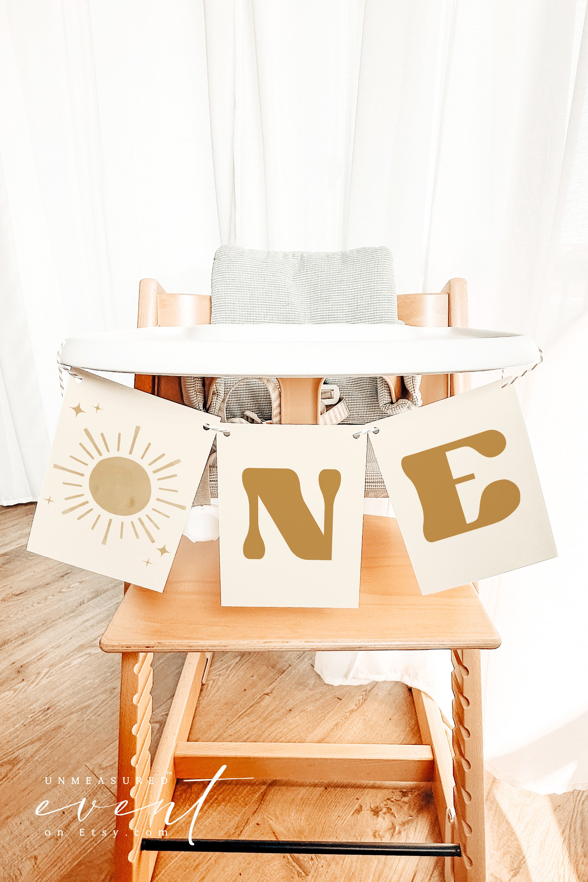 BODHI Erster Geburtstag Fotobanner, Ein glücklicher Junge Geburtstagsbanner, Sun ONE Geburtstagsbanner, Boho erster Geburtstag Hochstuhl Bannerkarten