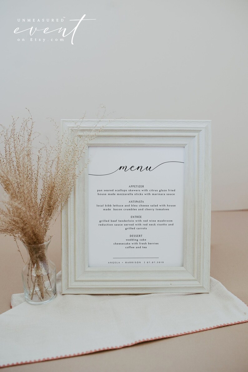 Script Text Buffet 8x10