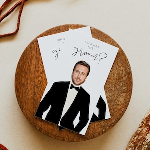 ADELLA Jeu minimaliste de douche nuptiale de gaz le marié, jeu de douche nuptiale de qui a le marié, jeux de douche nuptiale de célébrité EVJF moderne