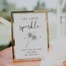 ADELLA Sparkler Send Off Sign Printable, Let Love Sparkle Sign, Modern Minimalist Wedding Sign, Editable Table Top Sign Instant Download DIY