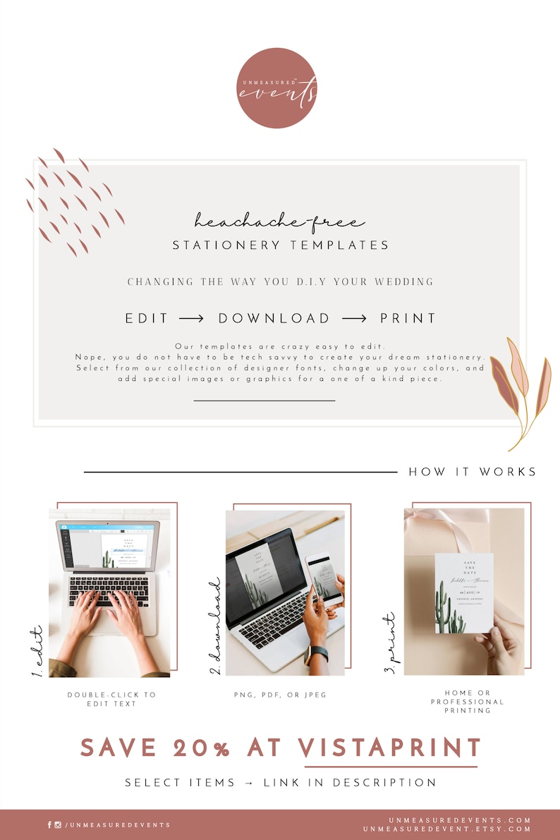 ZION National Park Save the Date Template Watercolor Utah Mountains Wedding Save the Date DIY Zion Postcard Save the Date Instant Download