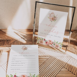 ALICE Thee Advies Vrijgezellenfeest Vrijgezellenfeest Spel, Blush Bloemen Vrijgezellenfeest Spelletjes, Bruidsbrunch Tea Party, Advies jonggehuwde, Bruidsadvies