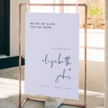 Minimalist Wedding Welcome Sign Template, Modern Wedding Welcome Sign, Printable Welcome Sign Wedding, Templett Wedding Sign - ADELLA