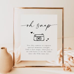 BLAIR PRINTED + SHIPPED Disposable Camera Sign, 8x10