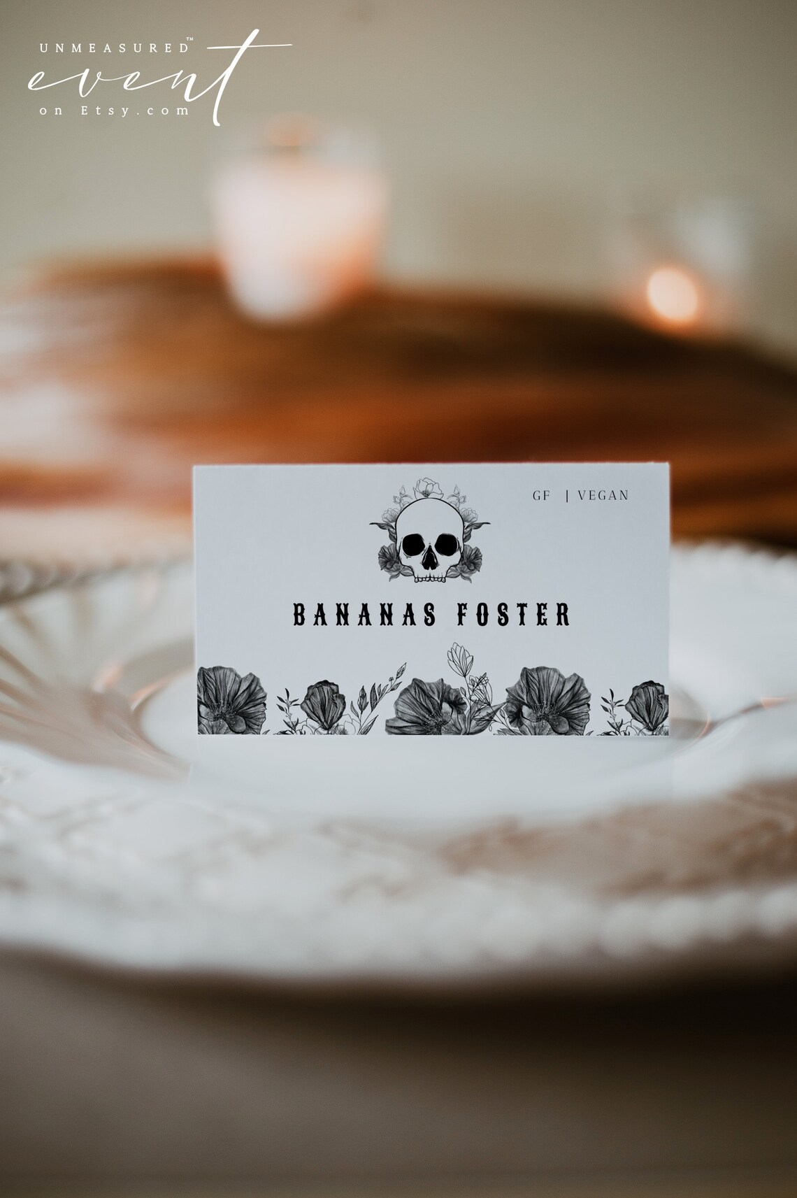 NOVA Food Name Cards Buffet Cards Template Halloween Food Etsy
