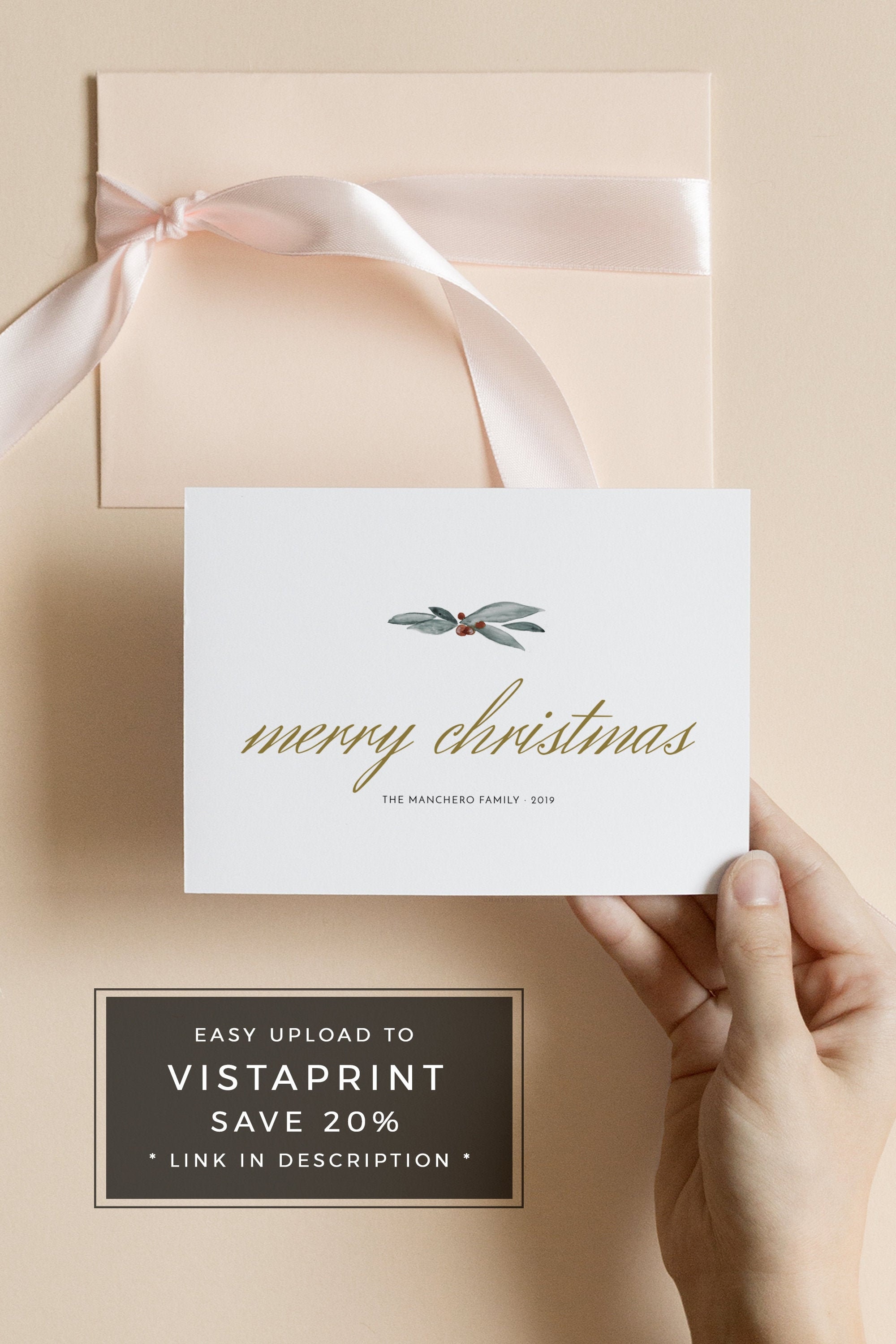 NOEL Minimalist Christmas Card Template Minimal Christmas Etsy