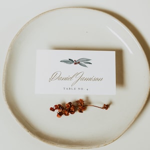 NOEL Place Card Template, Winter Wedding Place Cards, Christmas Party Guest Name Cards, Holiday Dinner Table Name Cards Printable DIY