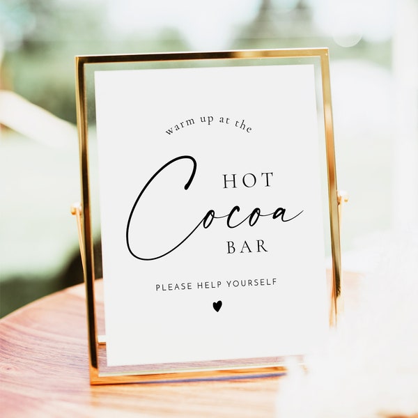 Hot Cocoa Bar Sign - Etsy