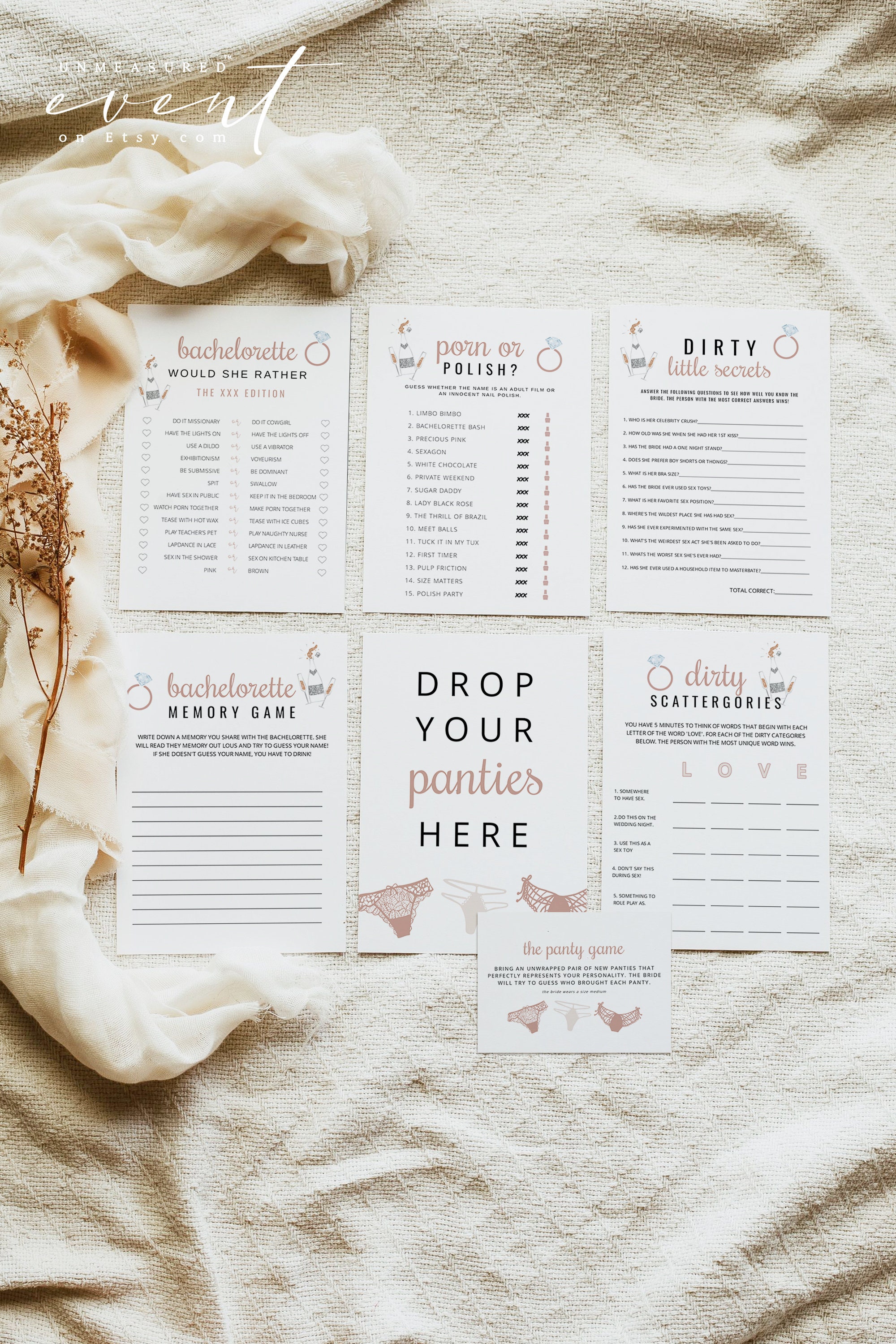 Genna Bachelorette Game Bundle Bride And Boujee Bachelorette Etsy