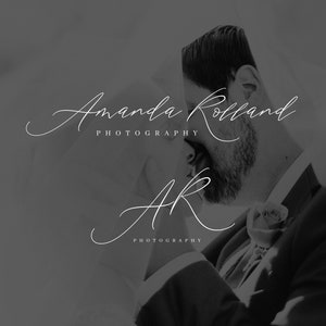 Photography Logo and Watermark Design, Calligraphy Logo Design, Wedding Photographer Logo, Instant Download Logo Design, Premade Logos