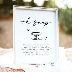 BLAIR PRINTED + SHIPPED Disposable Camera Sign, 8x10