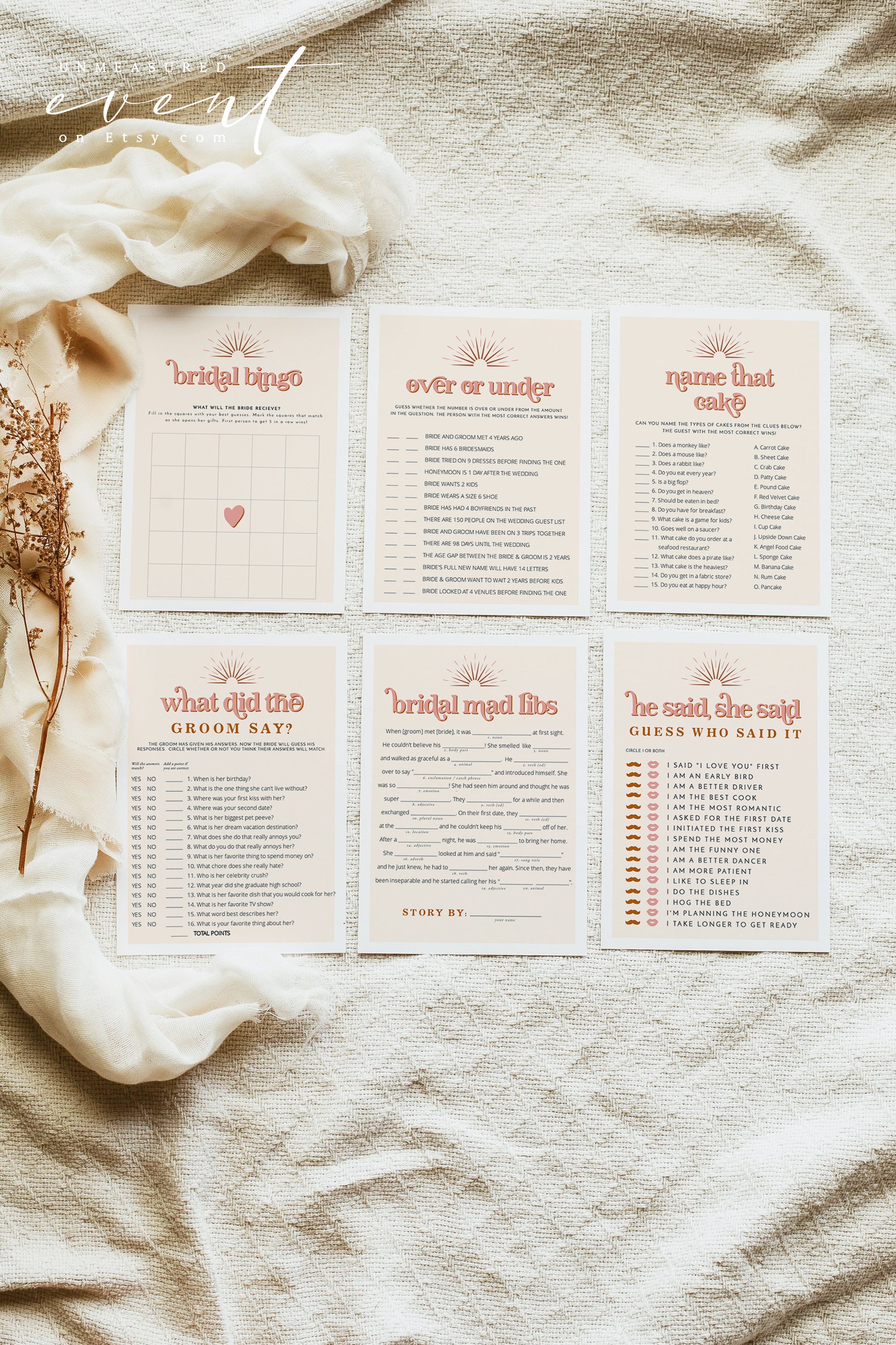 TRIXIE Bridal Shower Game Bundle Retro Bridal Shower Games - Etsy