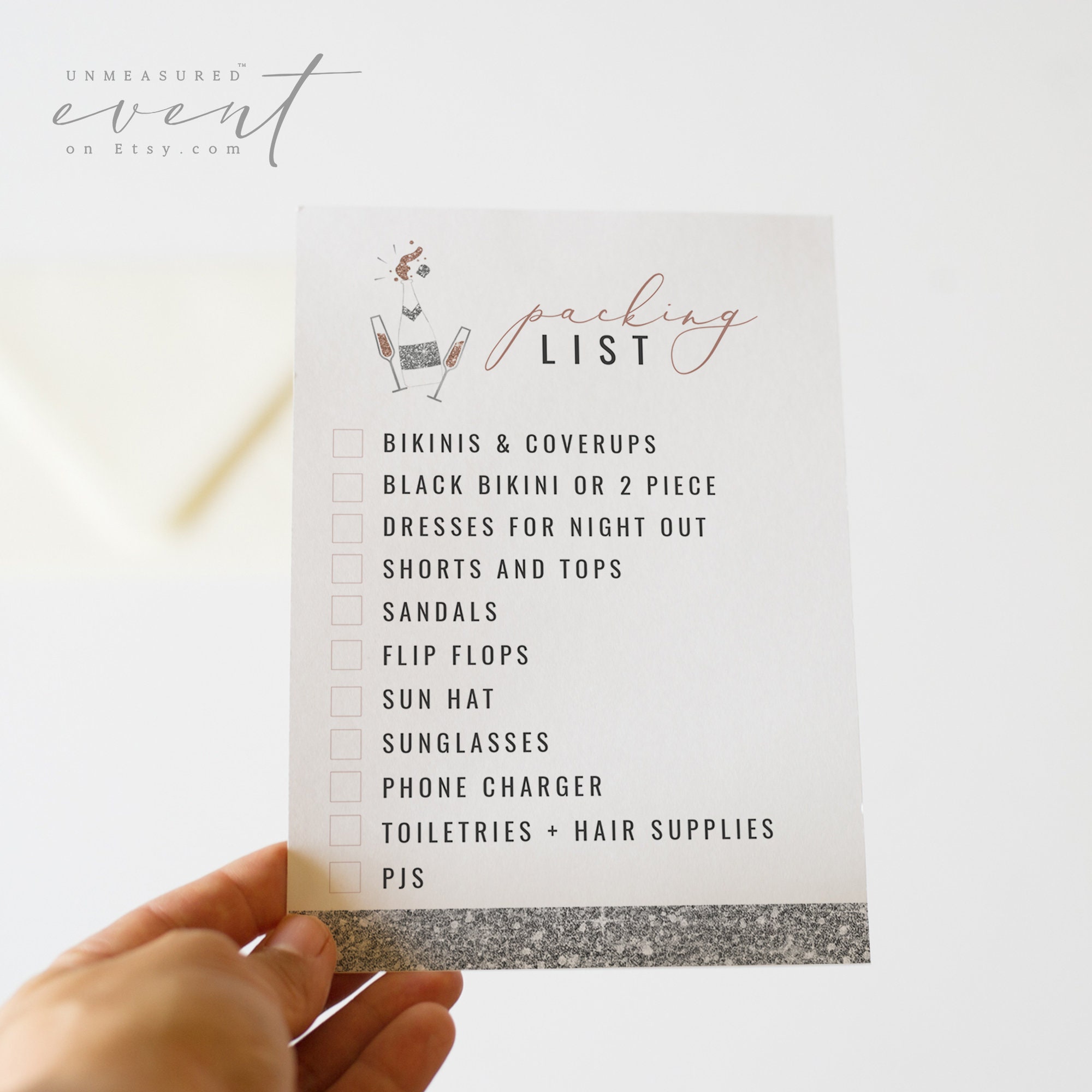 genna bachelorette packing list template printable packing etsy
