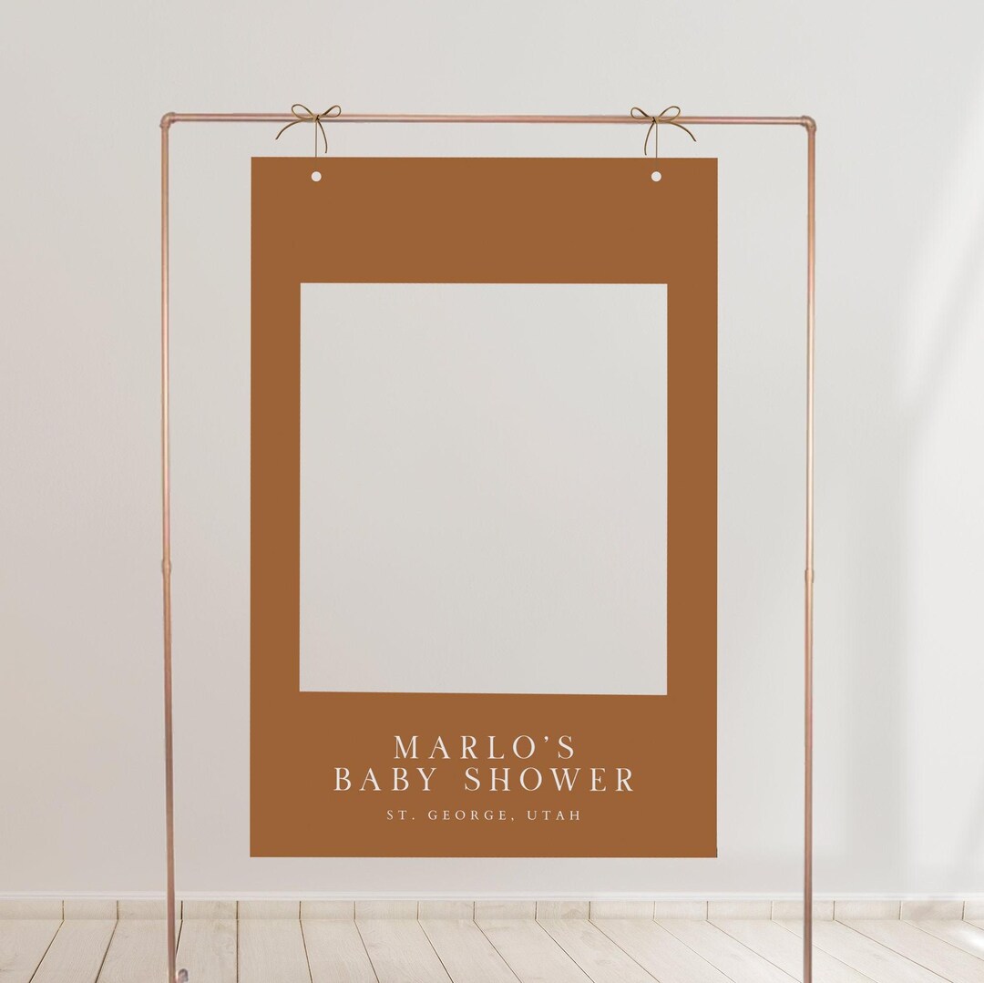 Terracotta Photo Prop Frame Template, Bohemian Photo Frame Prop ...