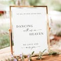 BLAIR PRINTED + SHIPPED Wedding Memorial Sign, 8x10" Dancing With Us In Heaven Sign, In Memory Of Sign, In Loving Memory Sign, Minimalist