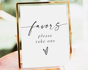 BLAIR Wedding Favor Sign Template, Please Take a Favor Sign, Favors Please Take One Sign Printable, Bohemian Favor Sign, Modern Favor Sign