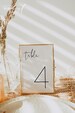 ADELLA Wedding Table Number Template, Simple Table Numbers, Modern Minimalist Table Numbers Printable, Clean Table Number Cards Instant 