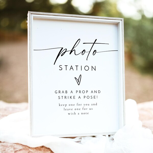 Photo Set Up Sign Photo Station Sign - Etsy