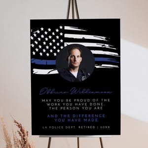 Buy Police Retirement Welcome Sign Template, Police Thank You Sign ...