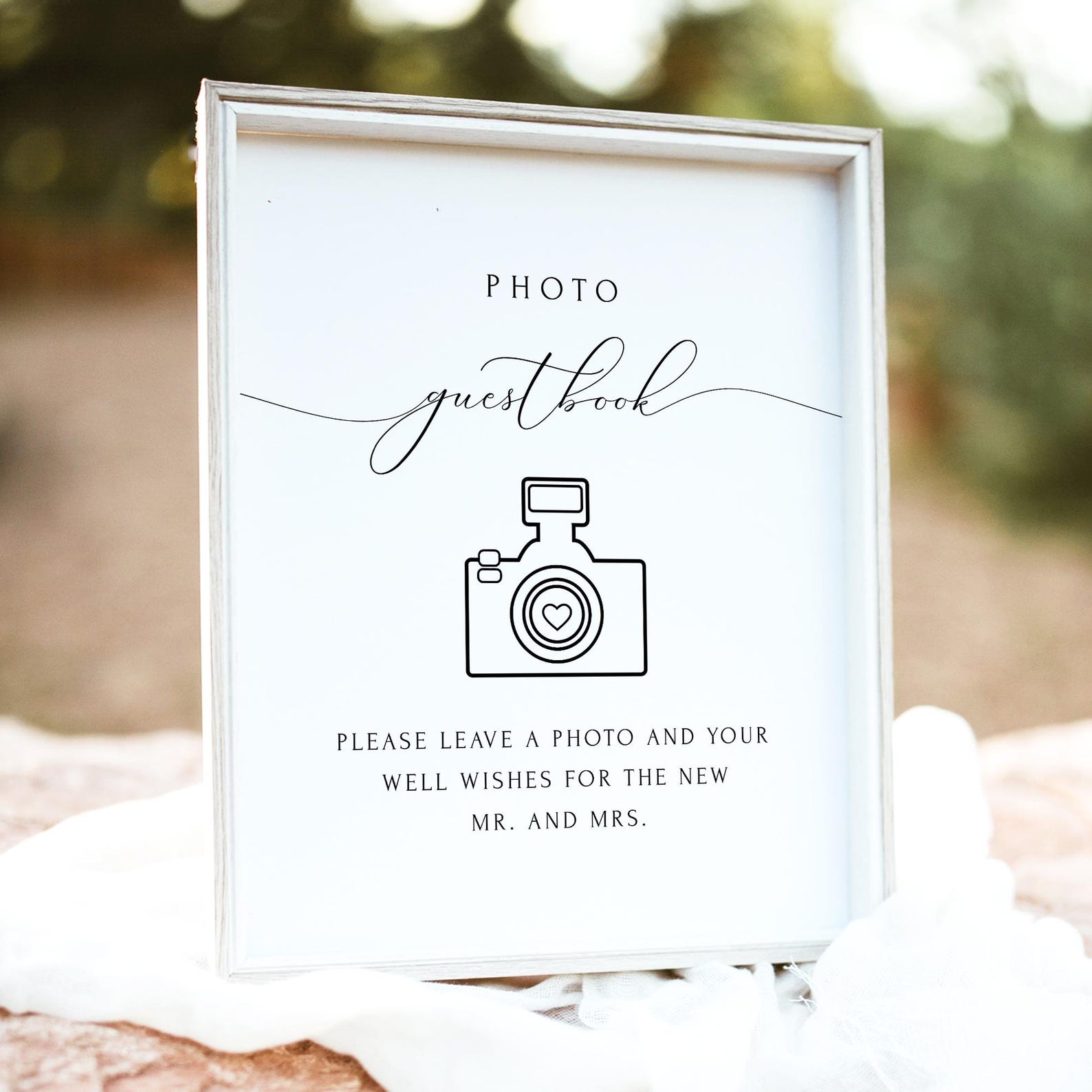 ASHER PRINTED + SHIPPED Photo Guestbook Wedding Guestbook Sign, 8x10 ...