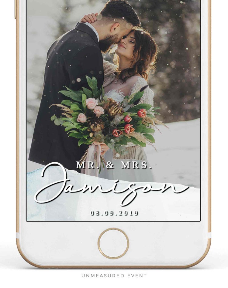Shop the latest style Mountain Wedding Snapchat Filter