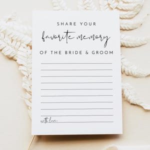 ADELLA Minimalist Memory Bridal Shower Game Template, Bridal Shower Games Instant Download, Bridal Shower Games Printable, Modern DIY