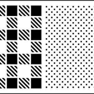 Plaid & Dots | JRV Stencils