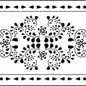 Folk Art Panel | JRV Stencils