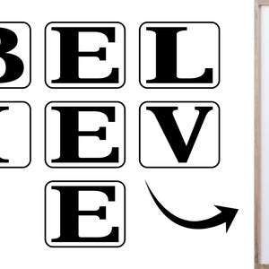 Believe Sign | JRV Stencils