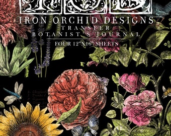 Iron Orchid Designs Botanist’s Journal | IOD Transfer