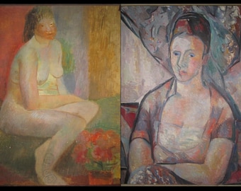 ANTIQUE POLNISCHEN BRITISCHEN impressionistischen Malerei Paris Ausstellungskreis von Picasso