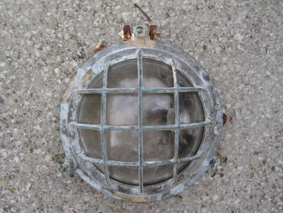 Antique Bulkhead Lamp Light Nautical Marine Interior Decorate Ship Industrial Fl