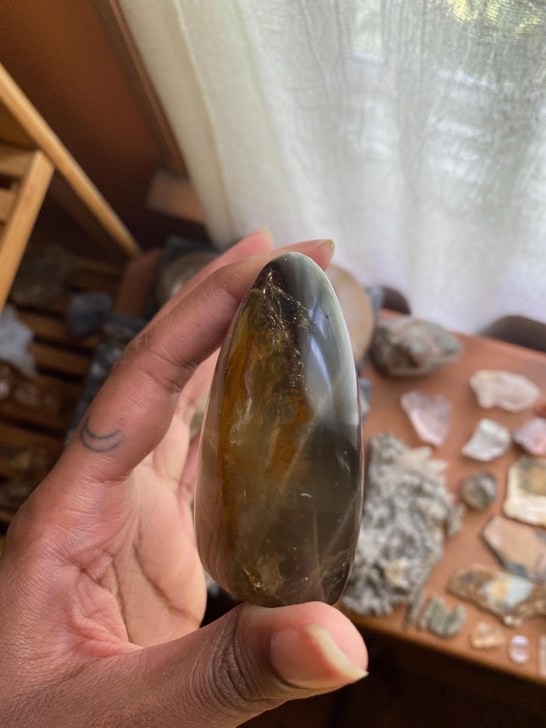 スモーキークォーツフリーフォーム - Etsy 日本