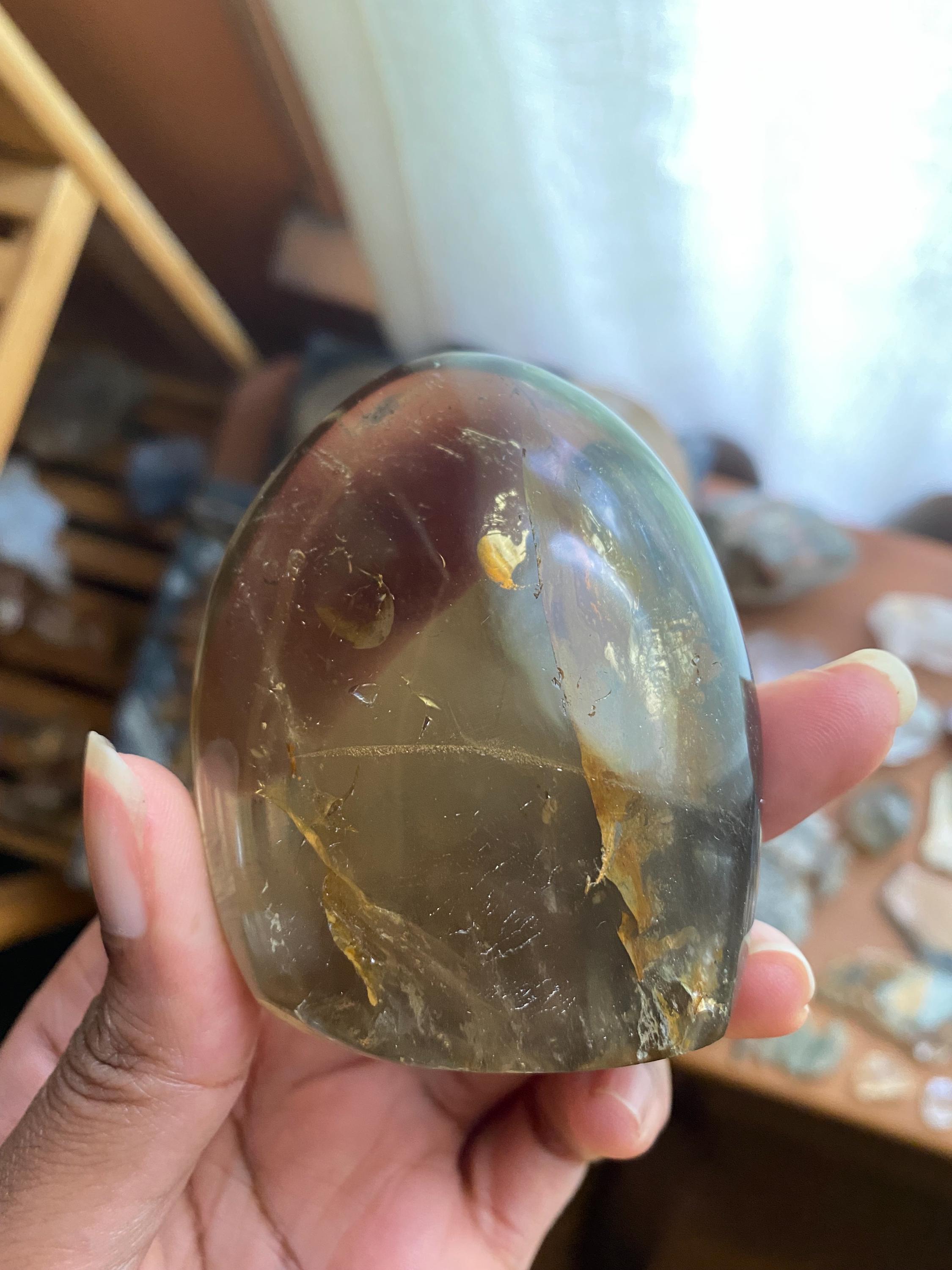 スモーキークォーツフリーフォーム - Etsy 日本