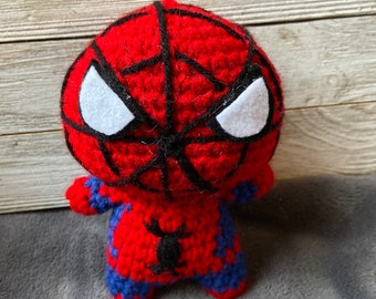 Spider-Man Stuffed Toy Crocheted Amigurumi