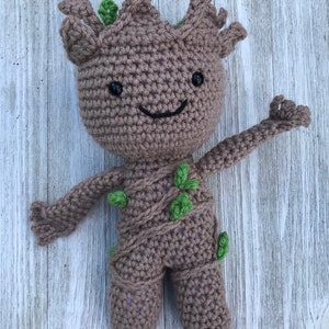 Baby Groot Crocheted Stuffed Toy // Amigurumi // Guardians of the Galaxy