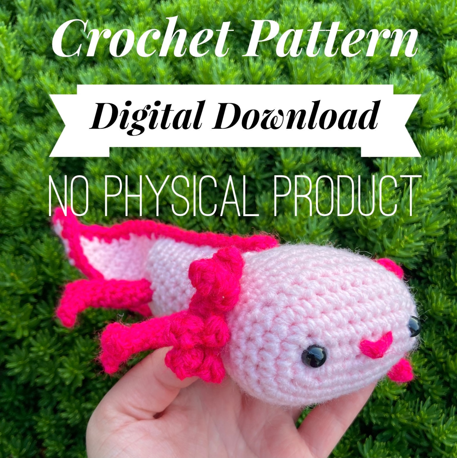 PATTERN ONLY Minecraft Inspired Axolotl Crochet Pattern // - Etsy