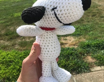 Snoopy // Charlie Brown's Dog // Handmade Crocheted Amigurumi Stuffed Animal