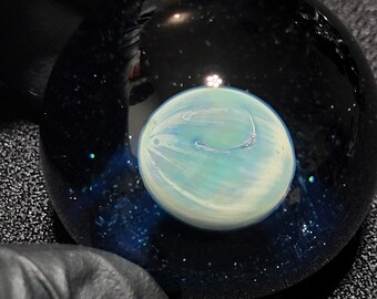 Glass Marble #735 by Ryan Whitmore 1.61 inch diameter