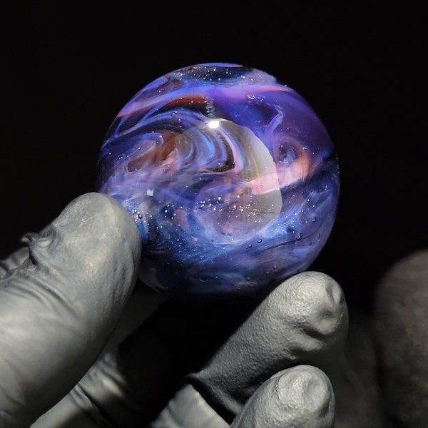 Glass Marble #582 by Ryan Whitmore 1.72 inch diameter