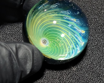 Glass Marble #731 by Ryan Whitmore 1.54 inch diameter