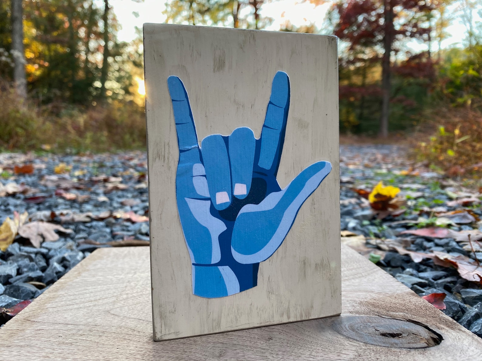 Handmade Wooden ASL Sign Language Decor I Love You Etsy