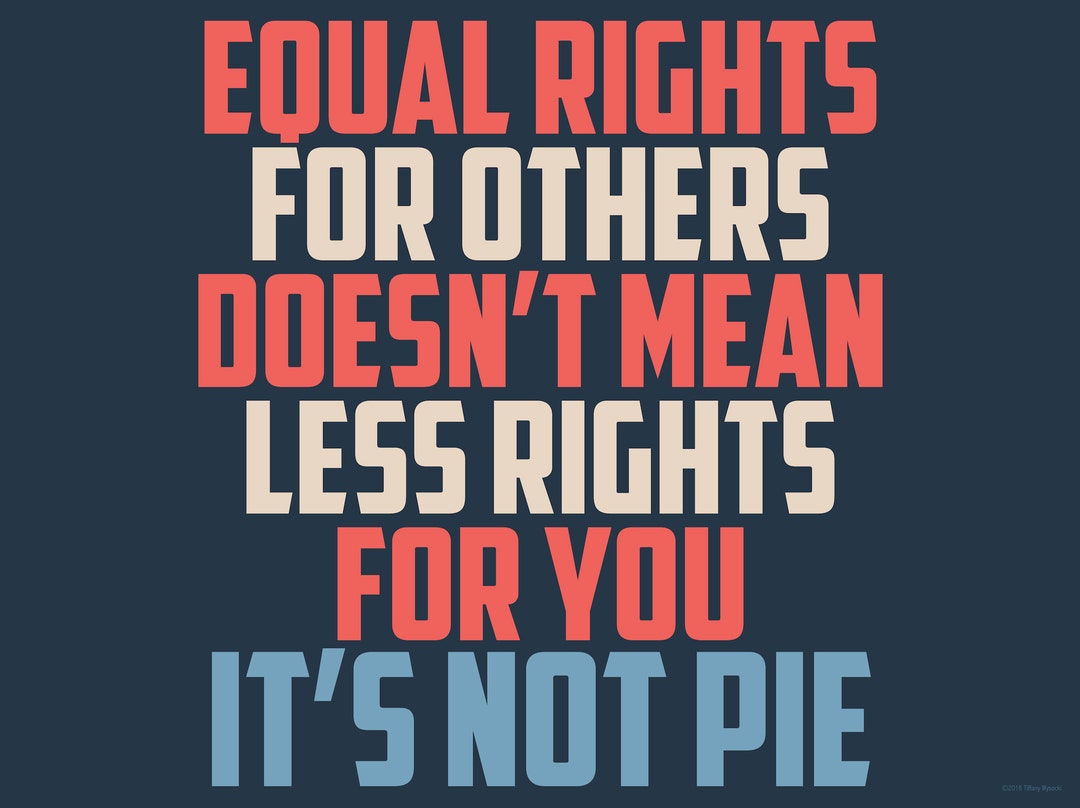 Printable Digital 18x24 equal Rights for Others Poster Art Made for ...
