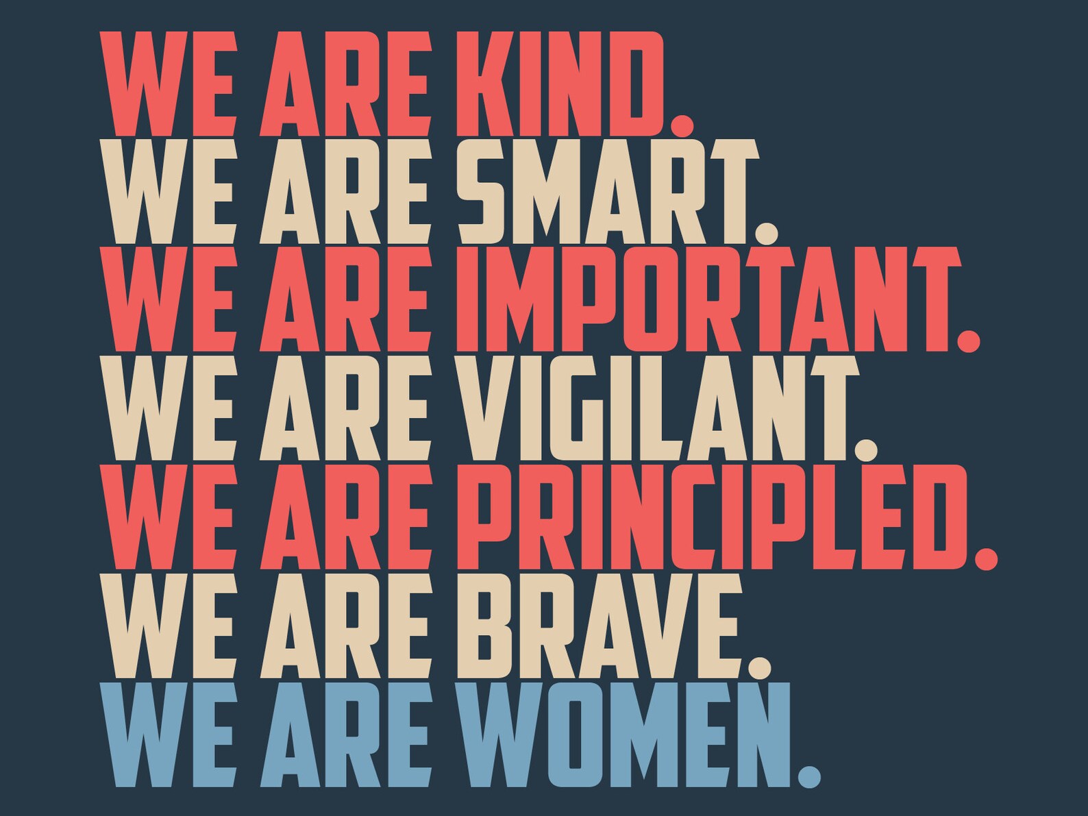 Printable Digital 18x24 Women's March Poster we Are | Etsy