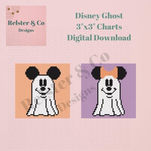 Ghost Needlepoint Chart -  Digital Needlepoint