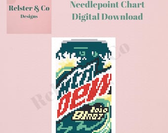 Bajajaja Blast Needlepoint Chart -  Digital Needlepoint