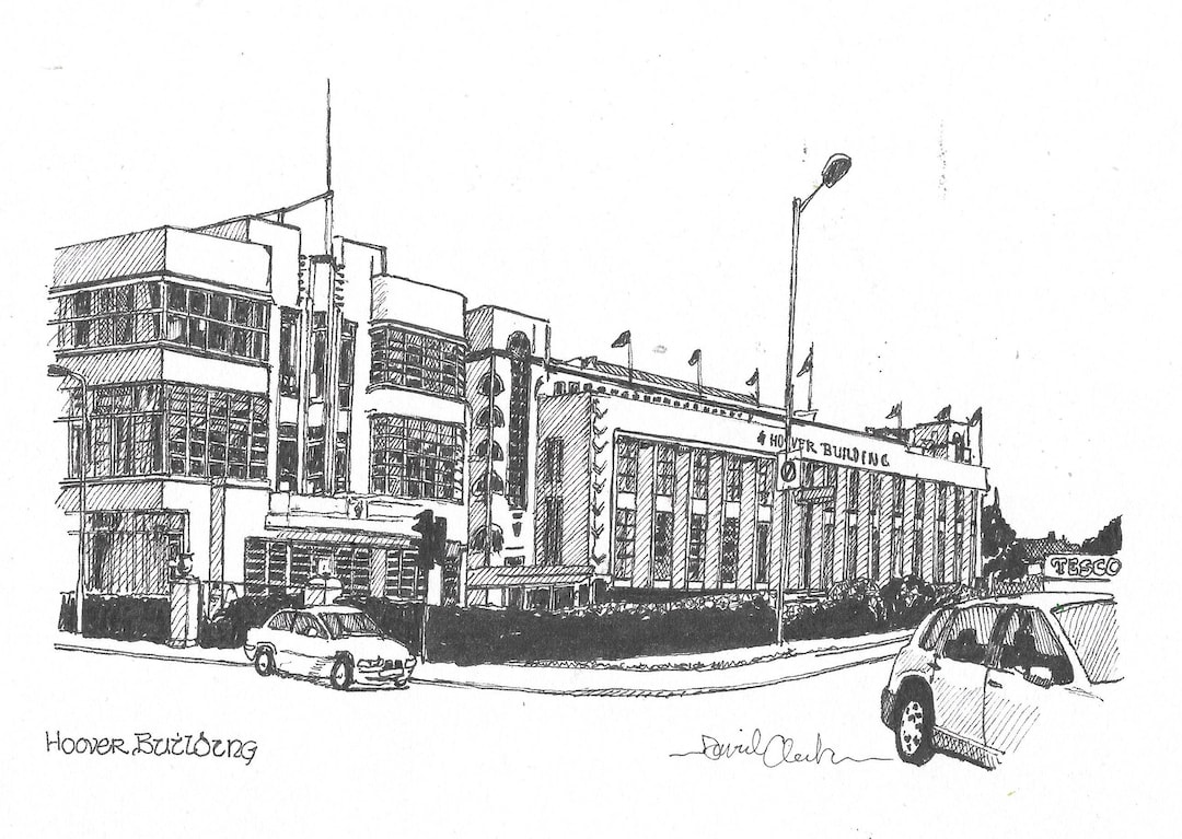The Hoover Building Perivale Ealing A4 Print Unframed - Etsy
