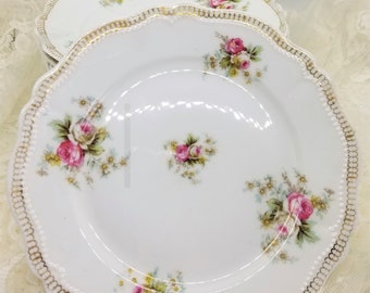 Antique plate Vintage Austria cake plate Royal Austria porcelain plate Oscar & Edgar Gutherz china plate Antique tea table decor Baby shower