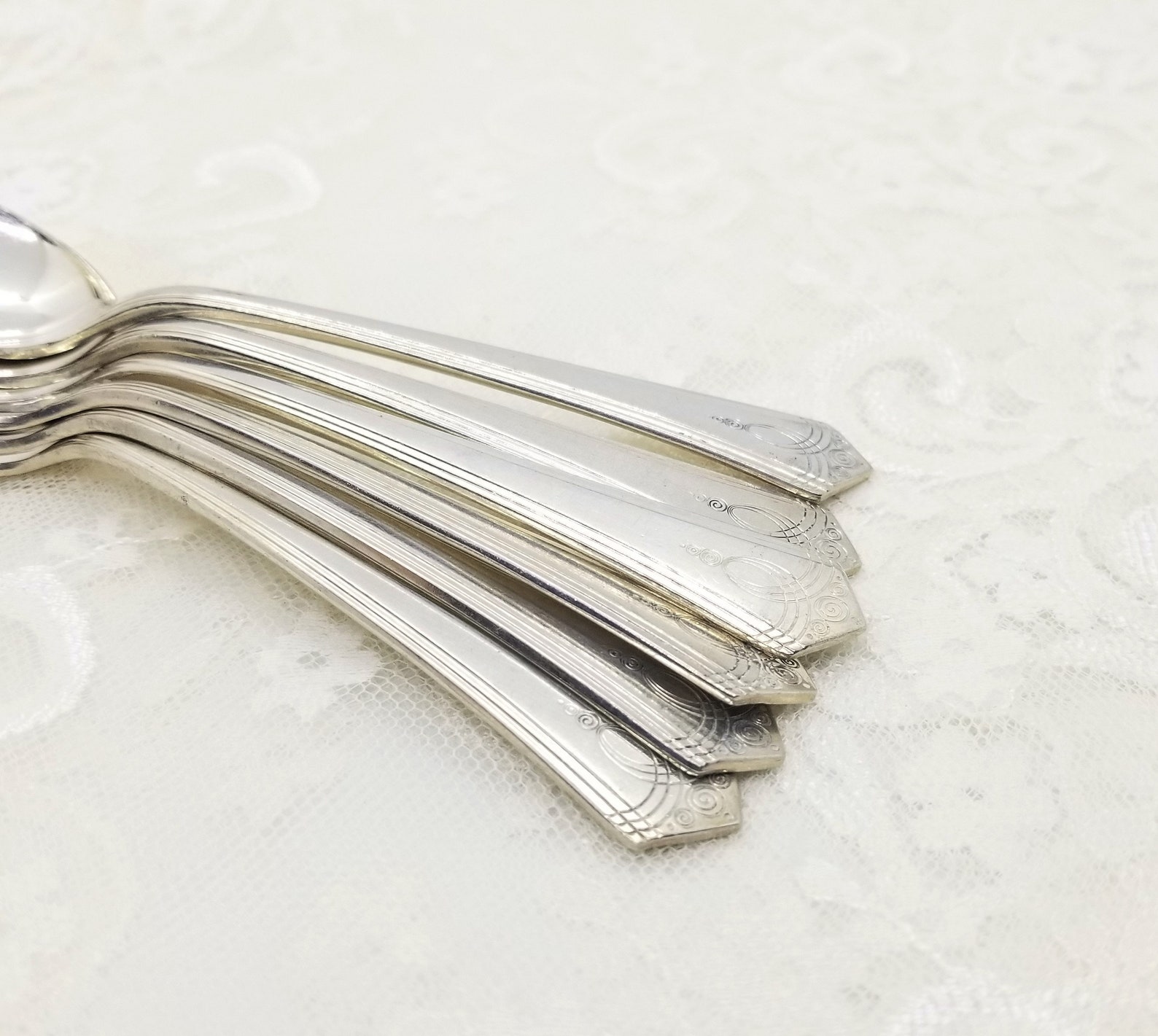 Vintage Oxford Silver Plate Spoon Vintage EPNS Spoon Aurora Spoon